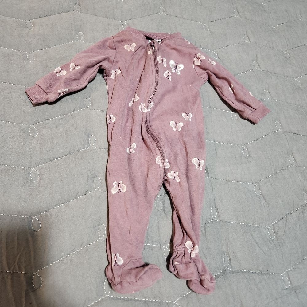 Charming Butterfly Kids Pajama Footies
